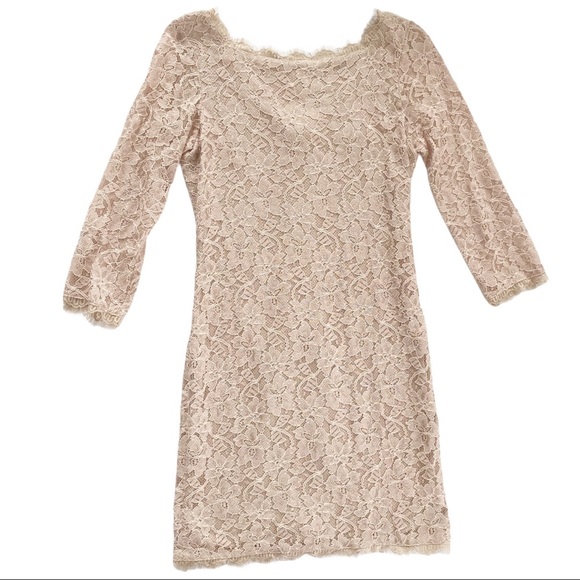 Diane Von Furstenberg Zarita Lace Sheath SZ 6 - Picture 6 of 15